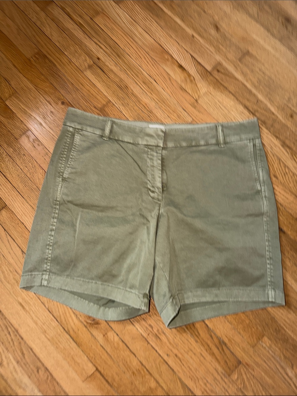 J. Crew Olive 7 inch Chino Shorts